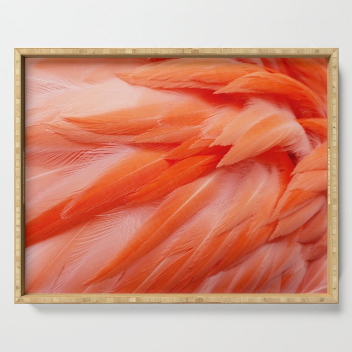 Flamingo Feathers Serving Tray