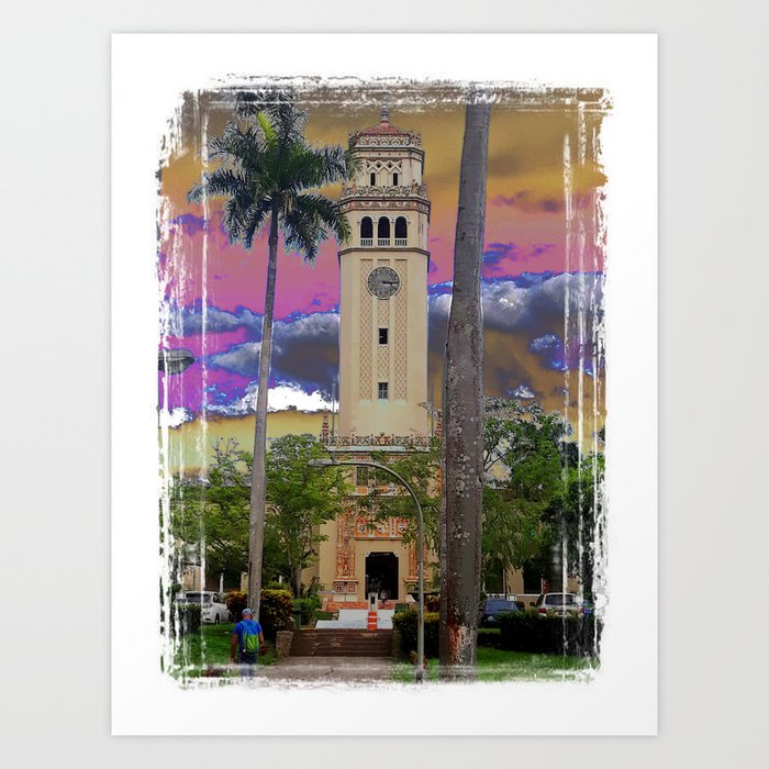 University of Puerto Rico - Main tower Rio Piedras Art Print
