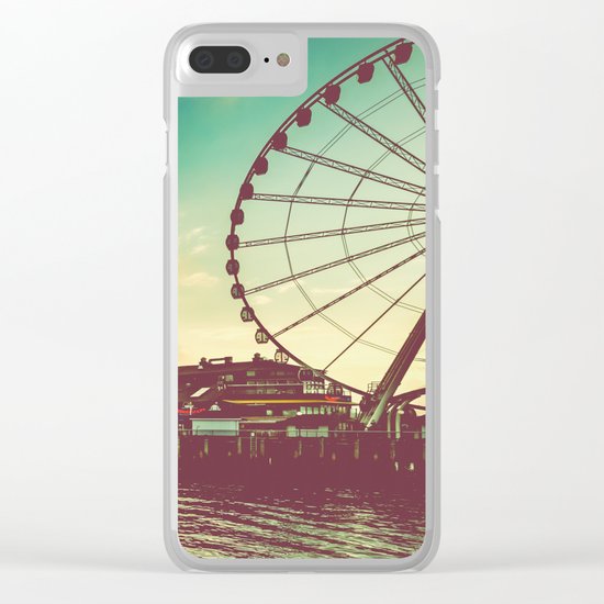 Seattle Pike Place Market Pier 57 Clear iPhone Case
