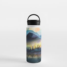 Mountain Lake Under Sunrise Water Bottle