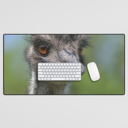 Australia Photography - A Happy Ostrich Desk Mat