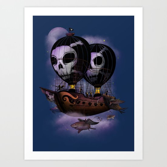 Hot Air Pirates Art Print