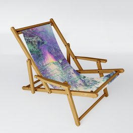 Abstract Purple Abalone Shell Sling Chair