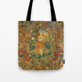 Vintage Embroidery Tapestry- Seasons of Elements Summer Tote Bag