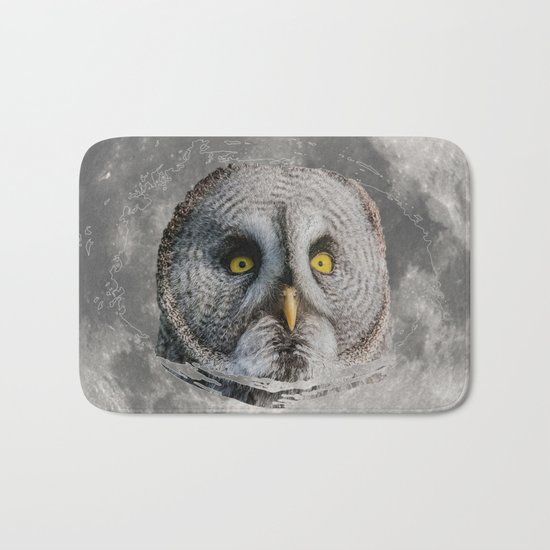 MOON OWL Bath Mat