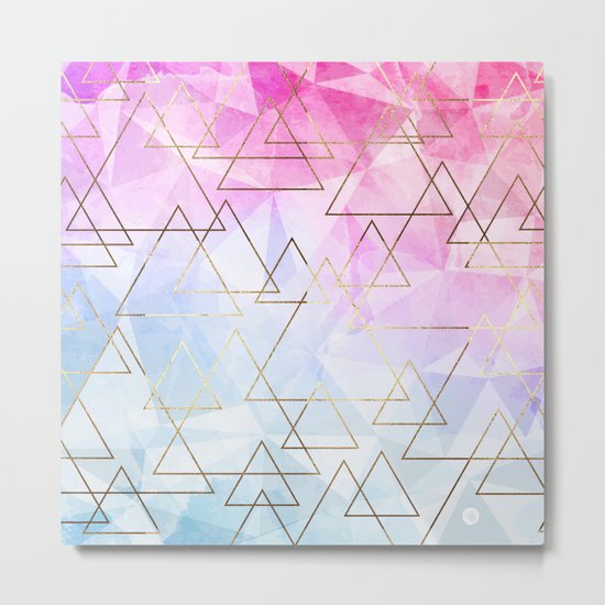 Collage geometric Metal Print
