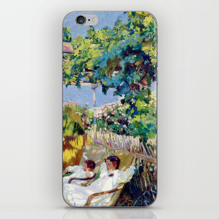 Joaquin Sorolla y Bastida - Nap in the Garden 1904 iPhone Skin