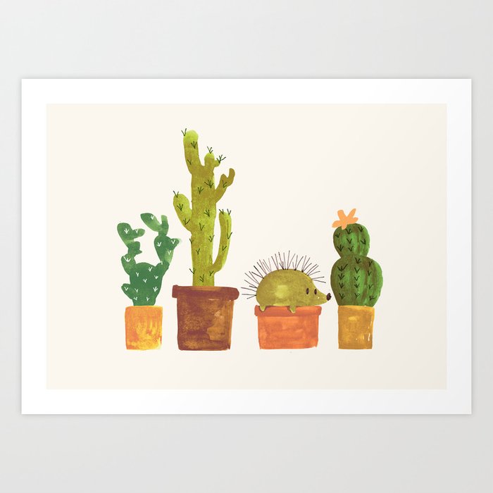 Hedgehog and Cactus (incognito) Kunstdrucke Hedgehog and Cactus (incognito) Kunstdrucke