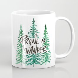 Prone to Wander - Green Coffee Mug