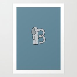 Letter B Art Print