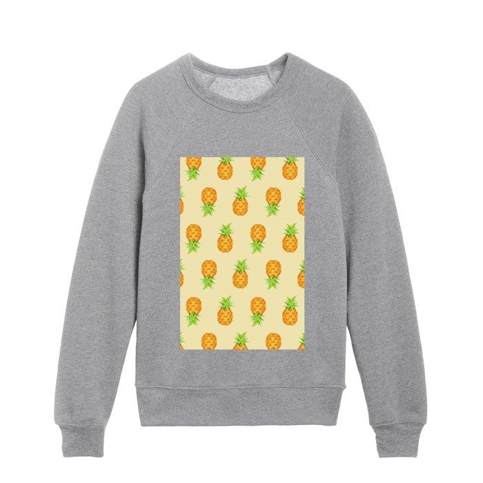 Top Selling Pineapple Pattern Kids Crewneck
