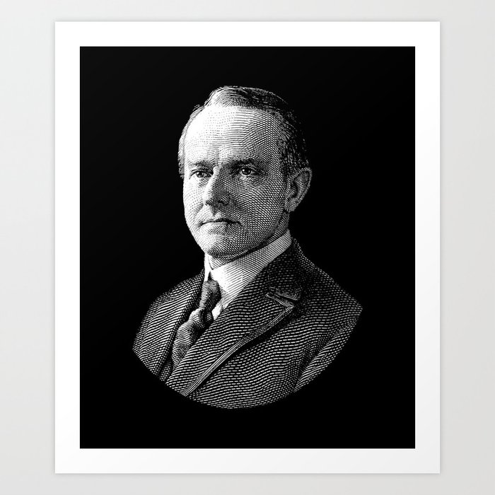 President Calvin Coolidge Graphic Art Print