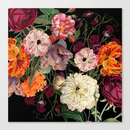 Evening Floral Harvest Vintage Art Prints Canvas Print