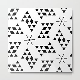 Triangle slide Pattern Metal Print