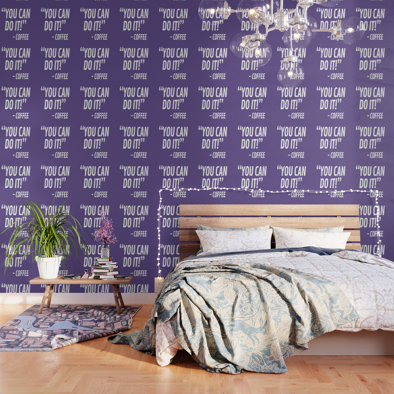You Can Do It Coffee Ultra Violet Wallpaper By Creativeangel