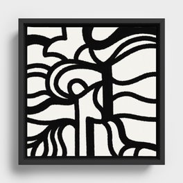 Minimal Drawing. Abstract 248. Framed Canvas