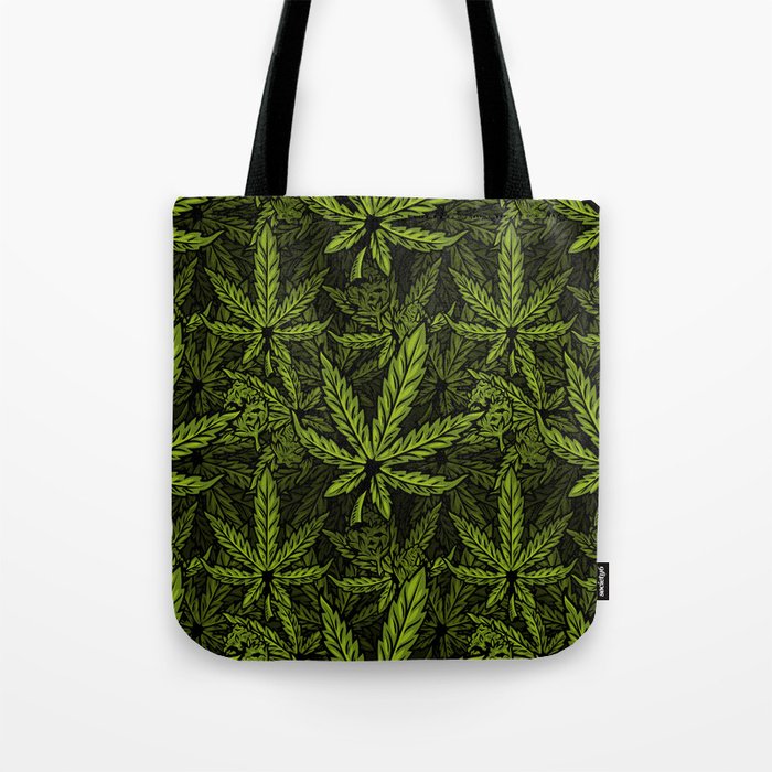 weed pattern Tote Bag