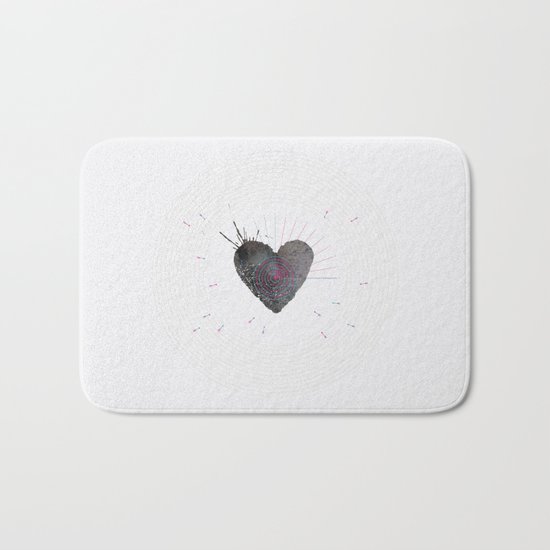 your heart is my target Bath Mat