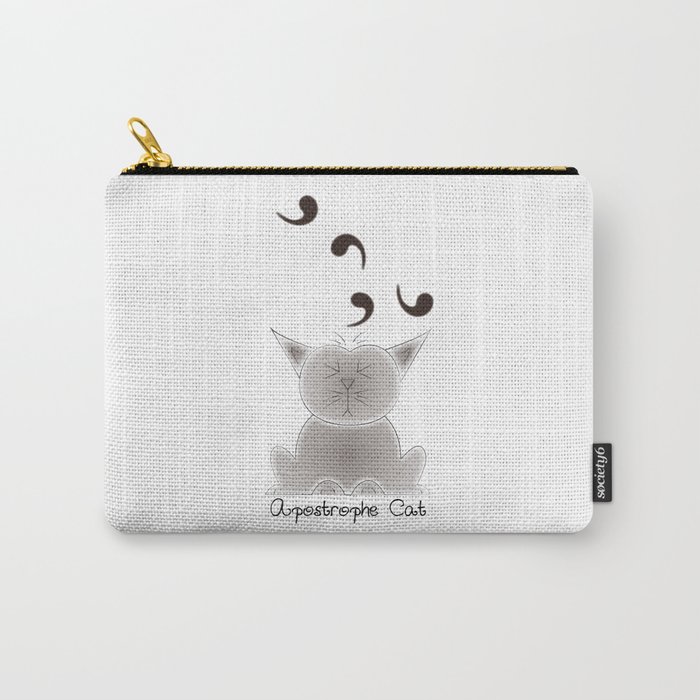 Apostrophe Cat Carry-All Pouch