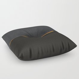Scandinavian Modern Minimal Black Gold Floor Pillow