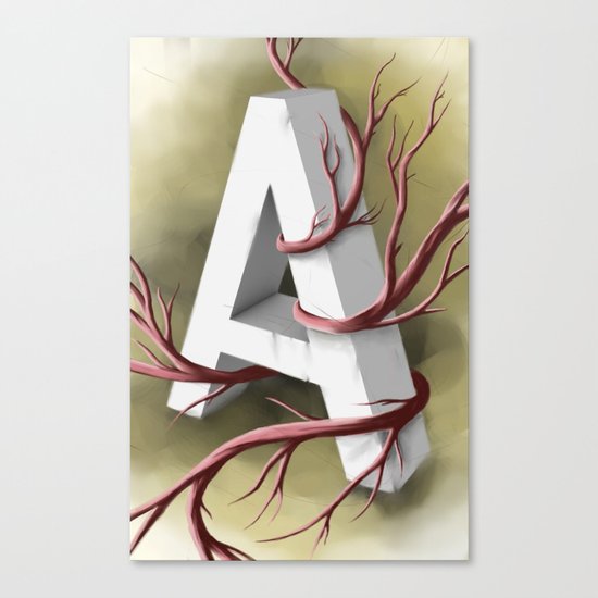 "A" Canvas Print