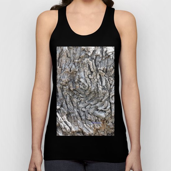 TEXTURES -- Blue Elderberry Bark Unisex Tank Top