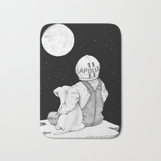 Apollo 11 galaxy Bath Mat