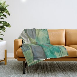 Spring meadow (abstract composition) Throw Blanket