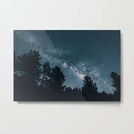 Milky Way Above The Trees Metal Print | Constellation, Trees, Astronomy, Photo, Aliens, Travel, Astrophotography, Cosmos, Nature, Universe 