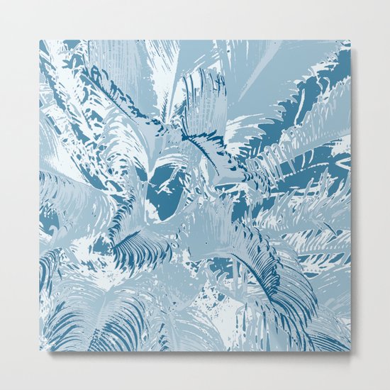 The blue mask Metal Print