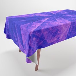 Super Blue and Violet Abstract Splash Burst Artwork Tablecloth