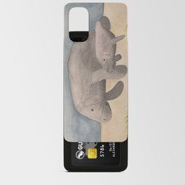 Manatee Mom and Baby  Android Card Case