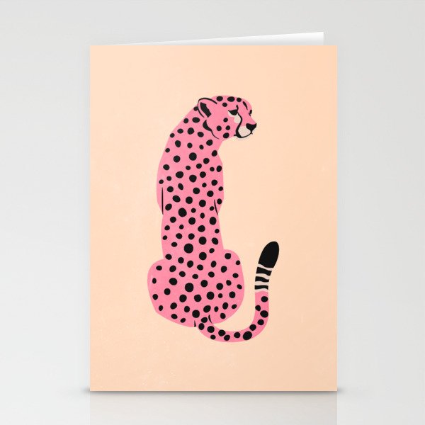 The Stare: Peach Cheetah Edition Stationery Cards
