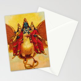 Vishnu, Garuda, Vahana by Raja Ravi Varma Stationery Card