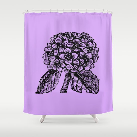 Lavender Hydrangea Shower Curtain