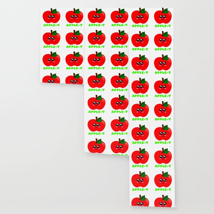 Apple Y In Love With You Cute Apple Pun Wallpaper By Dogboo Society6