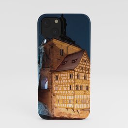 Bamberg Town Hall at night iPhone Case