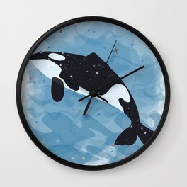 whale lover T-shirt Wall Clock
