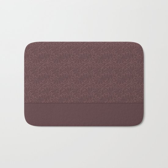 Warm , chocolate brown solid pattern . Chocolate . Bath Mat