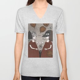 Ana and Eva (An All Hallows' Eve Tale) V Neck T Shirt