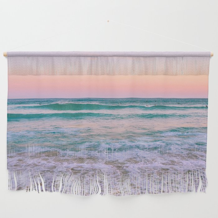 Ocean and Sunset Needed Wall Hanging