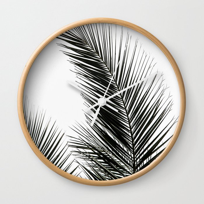Palm Leaves Wall Clock
