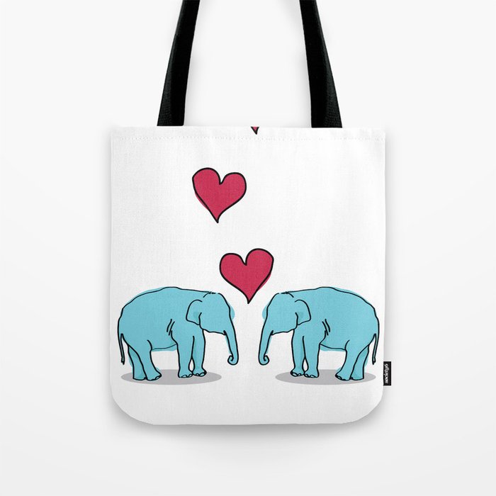 Elephant Love Tote Bag