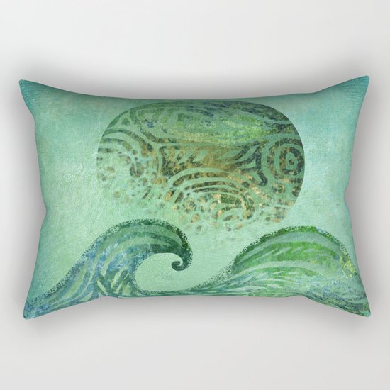 Tidal Moon Rectangular Pillow