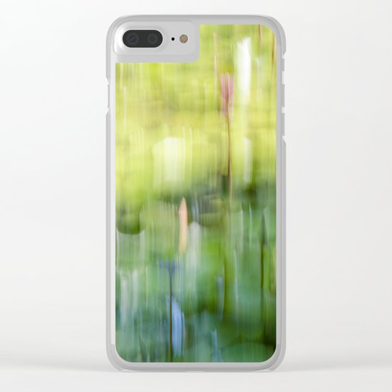Tropical Impressionism - Lily Pond Clear iPhone Case