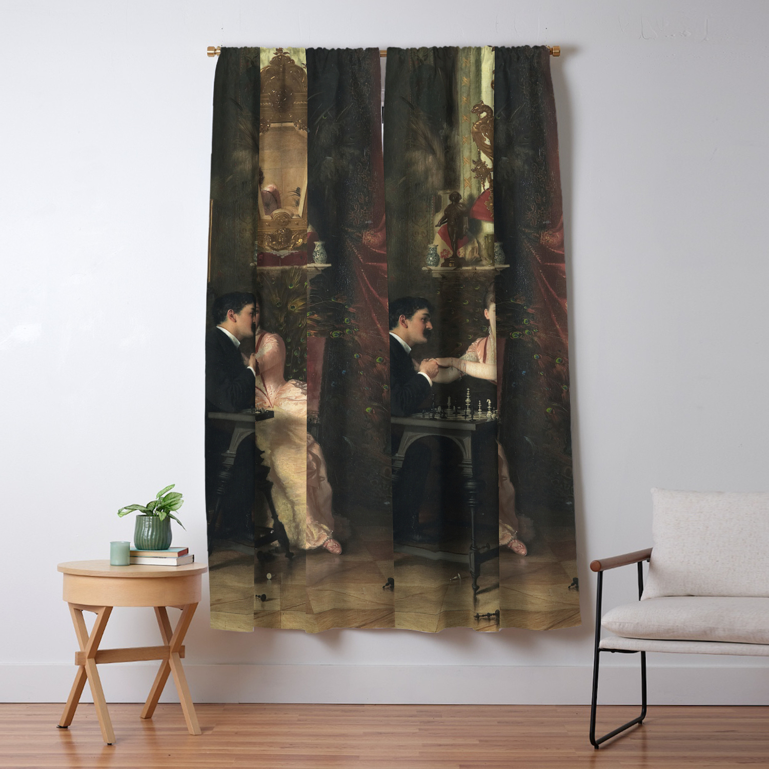 The Proposal Oil Painting By Knut Ekwall Blackout Curtain By