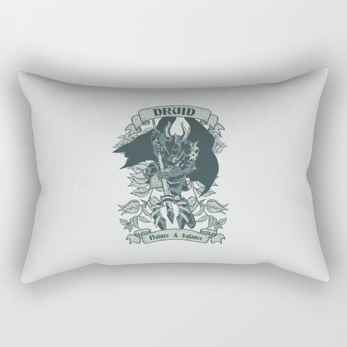 Druid Warrior Rectangular Pillow