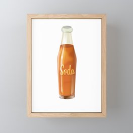 Soda drink Framed Mini Art Print