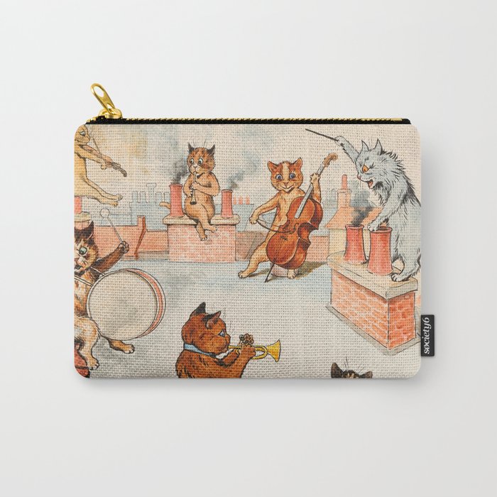 Roof Top Band by Louis Wain Carry-All Pouch
