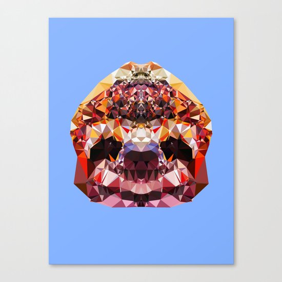 Geometric Sloth Canvas Print
